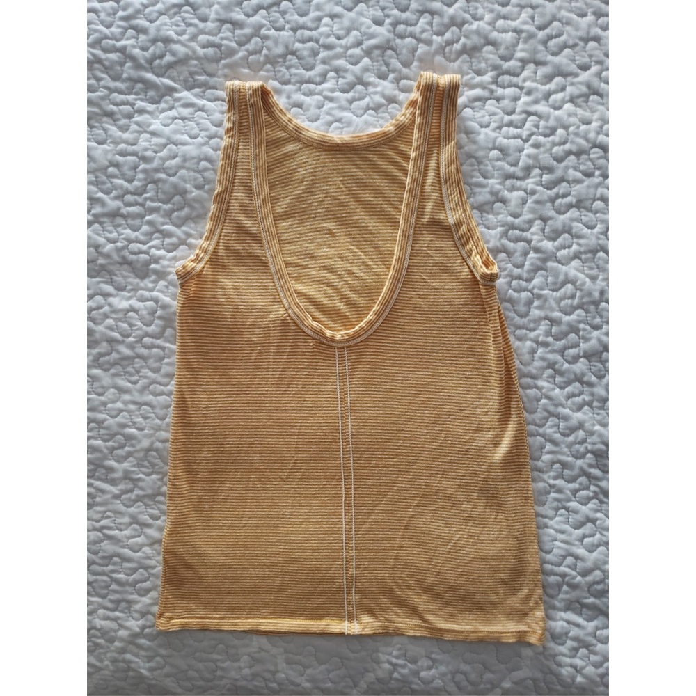 Rag & Bone mustard white stripe PAYTON tank XXS